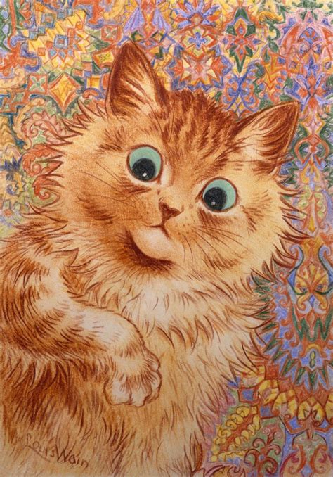 Hesse Louis Wain Cats Artwork Images Cat Artwork Ginger Cats