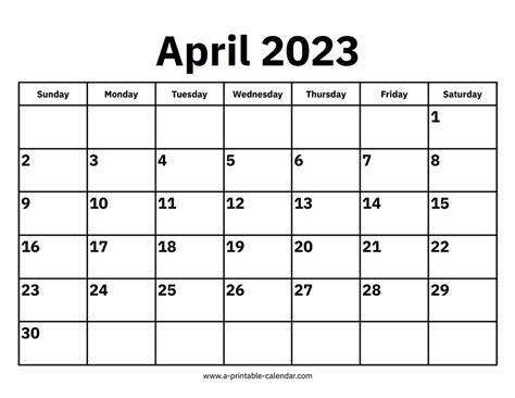 April 2023 Calendars Get Calendar 2023 Update