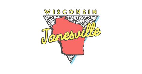 Janesville Wisconsin Triangle Janesville T Shirt Teepublic