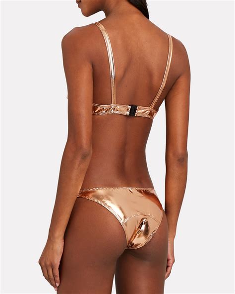 Lisa Marie Fernandez Kk Metallic Pvc Bikini Set Intermix®