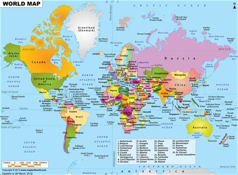 World Map With Country Names World Map With All Countries World Map