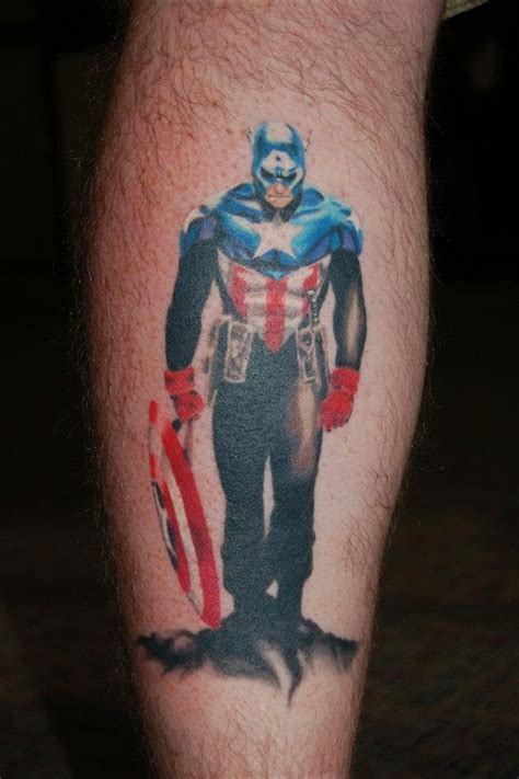 35 Captain America Tattoo Designs For Men And Women