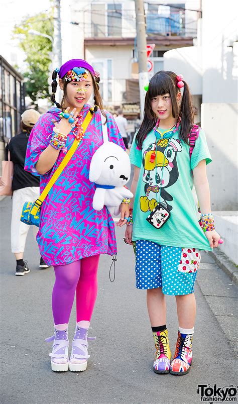 Harajuku Girls In Colorful Fashion W Super Lovers Monomania Wego
