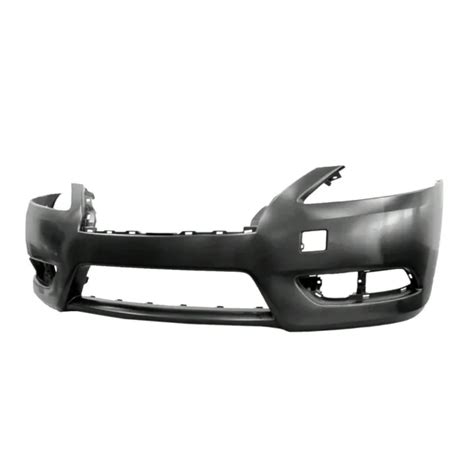 Front Bumper Cover For 2013 2015 Nissan Sentra Primed Wfog Light Holes