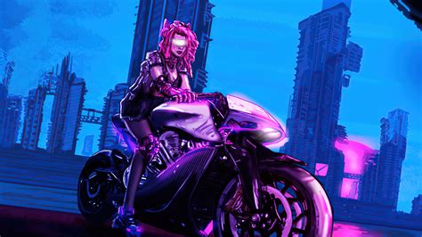 Biker Girl Cyberpunk 4k Wallpaper Vrogue