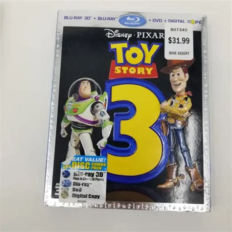 Disney Pixar Toy Story 3 Wreck It Ralph Cars 3 Blu Ray Discs 1800