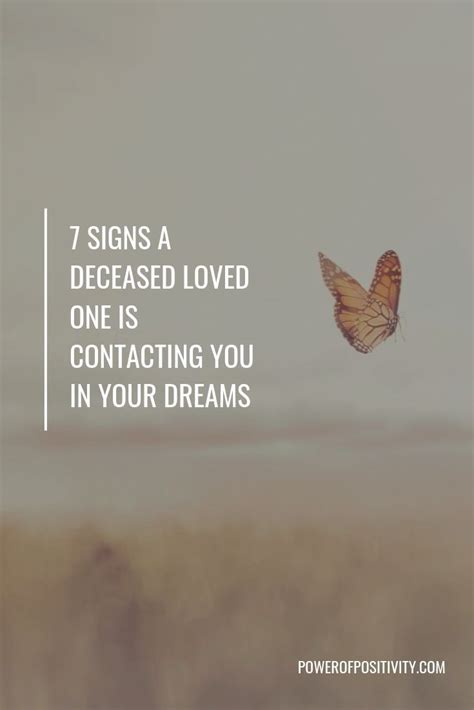 7 Signs A Deceased Loved One Is Contacting You In Your Dreams Pass