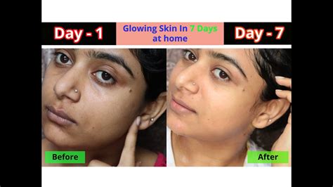 7 Days Challenge Glowing Skin In 7 Days At Home Withme Get