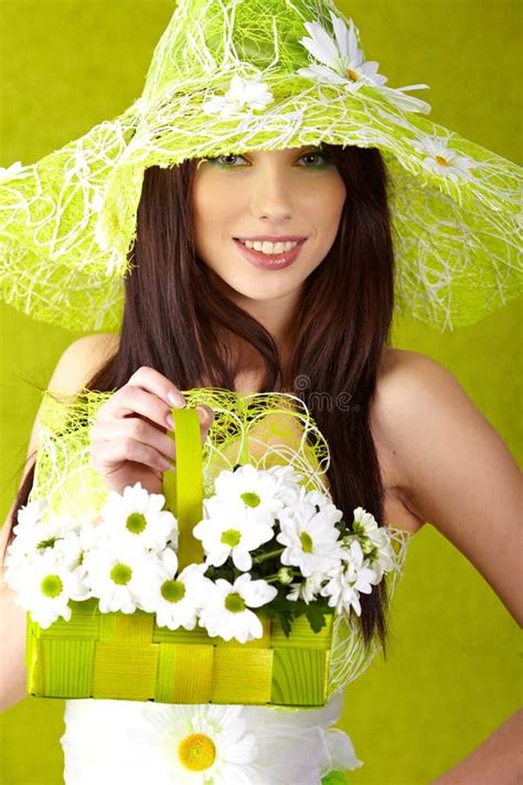 Beautiful Spring Woman Portrait Stock Photo Image Of Sensuality