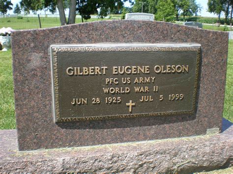 Jordal Ancestry Gilbert Eugene Oleson Jr Burial