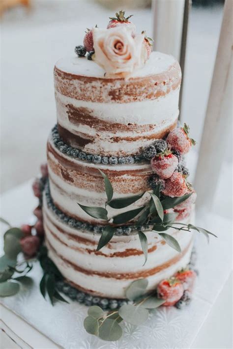 Delicious Semi Naked Wedding Cakes Weddingomania