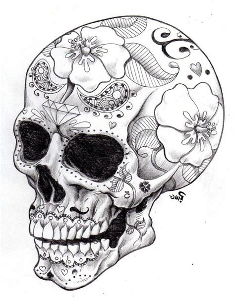 Day Of The Dead Coloring Pages Tattoos And Body Art In 2019 Skull