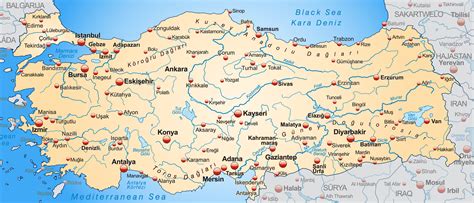 Turkey (republic of turkey) , tr. Maps - Tour Maker Turkey