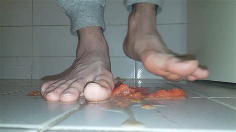 Crushing Tomato With My Bare Feet D Youtube