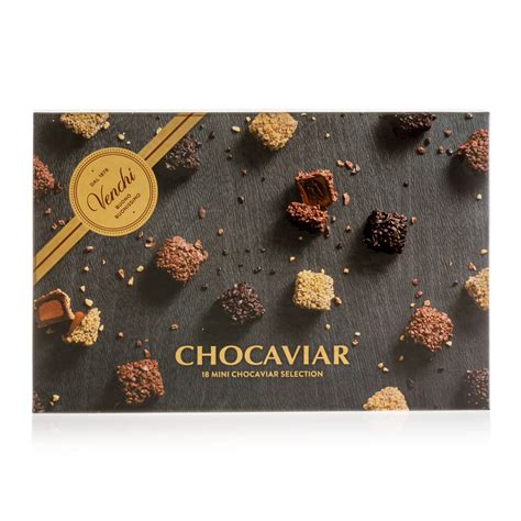 Assorted Chocaviar T Box 18 Pieces 9 Oz Venchi Chocolates