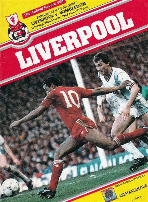 Liverpool Vs Wimbledon 1988 Flickr