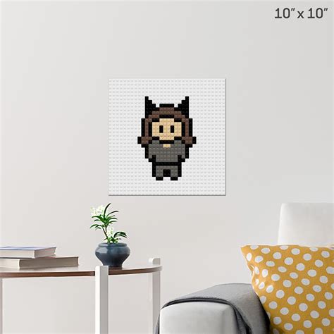 Catwoman Pixel Art Wall Poster Build Your Own With Bricks Brik