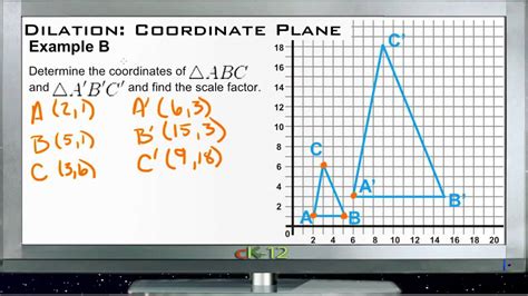 dilation   coordinate plane examples basic geometry