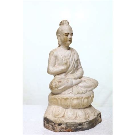 White Handmade 13 X 8 Inch Ceramic Buddha Statue At Rs 4500piece In
