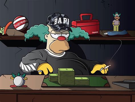 Bartsimpson bart supreme supremebart simpsons supreme. The Simpsons Get Illustrated Wearing BAPE, SUPREME and ...