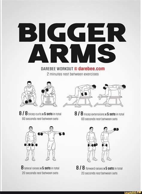 Bigger Arms Darebee Workout 2 Minutes Rest Between Exercises Bicep