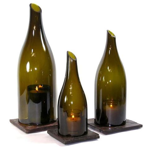 While any intact wine bottle can be used as a candlestick or candle holder, choose one that has an unusual color or shape for added visual interest. 27 Ideas on How to Make Wine Bottle Candle Holders ...