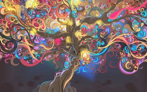 See more ideas about easy drawings, cool drawings, drawing sketches. Trippy Tree 4K wallpaper