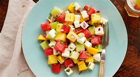 Tequila Lime Watermelon Salad With Queso Fresco Recipe Wisconsin Cheese