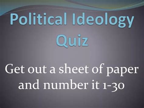 Ppt Political Ideology Quiz Powerpoint Presentation Free Download