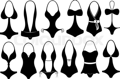 Set Of Different Swimsuits Stock Vector Colourbox