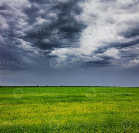 Storm Clouds Over Field 21092114 Stock Photo At Vecteezy