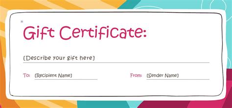 gift certificate templates   customize