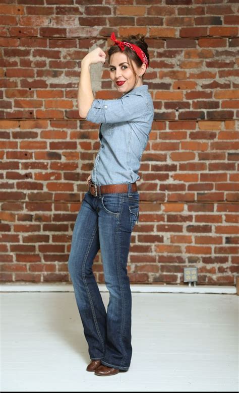 Optional additional items include the polka dot heel option and classic military boots. fyc halloween: rosie the riveter | Halloween costumes for ...