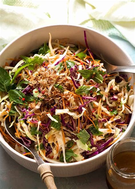 Asian Slaw Healthy Crunchy Asian Cabbage Salad Recipetin Eats