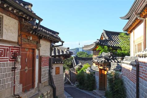 Bukchon Hanok Village In Seoul Stock Photo Image Of Building Detail