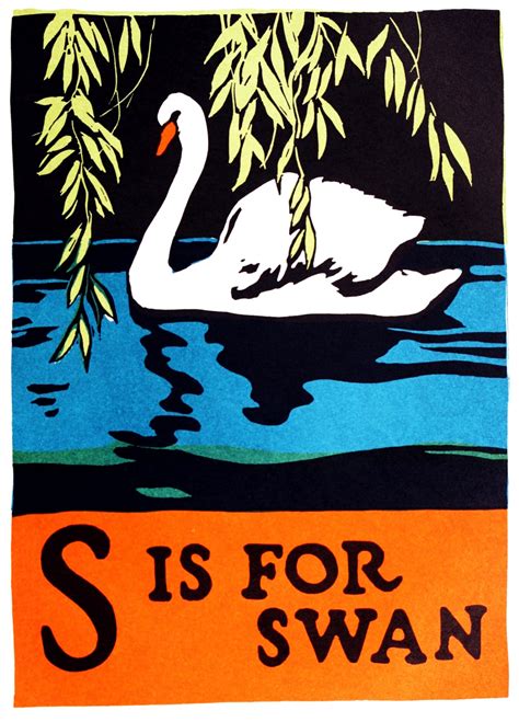 S Is For Swan Abc 1923 Free Stock Photo Public Domain Pictures