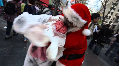 Zombie Santa Claus Eats Easter Bunny Brains Youtube