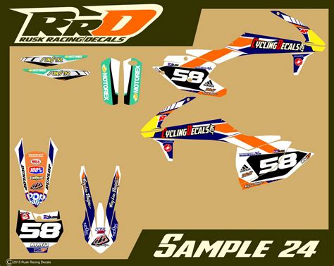 Flu designs inc rockstar pro team series graphics kit 71054. Rusk Racing Custom Motocross Graphics and decals thick ...