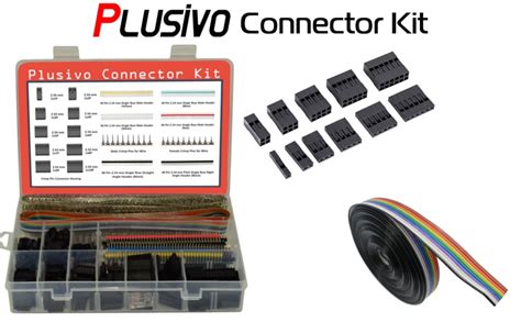 plusivo kit de conectores dupont 1004 piezas de conectores de crimpado con conectores de cable