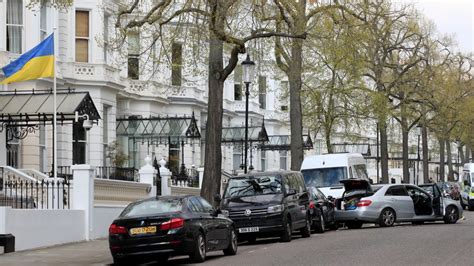 London Police Open Fire As Vehicle Rams Ukraine Embassy Car