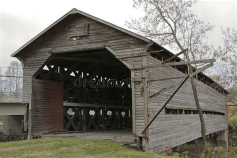 Rustic Covered Bridge Stock Image Image Of Rural Historic 93833365