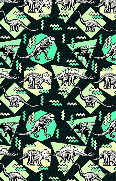 Maybe you would like to learn more about one of these? Neon Skeleton Dinosaur Pattern iPhone Case & Cover by ...