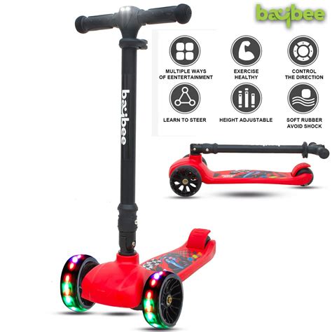 Baybee Speedforce 3 Wheel Folding Kick Kids Scooty Scooter Tricycle For