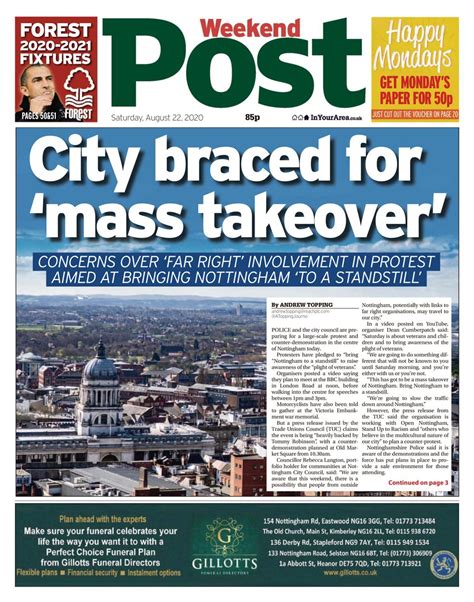 Nottingham Post August 22 2020 Newspaper Get Your Digital Subscription
