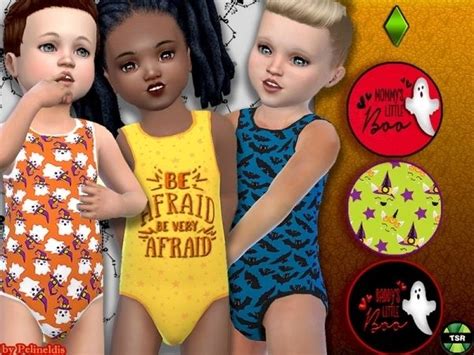 Pelineldis Toddler Halloween Bodyvest The Sims 4 Download