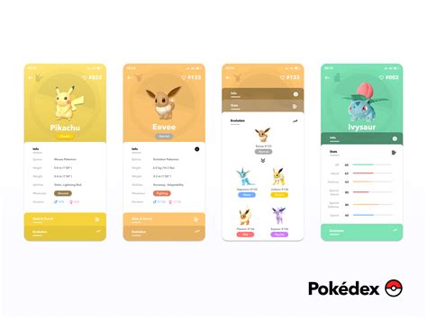 Pokédex Pokemon Profile Ui Concept By Akira Chirakijja On Dribbble