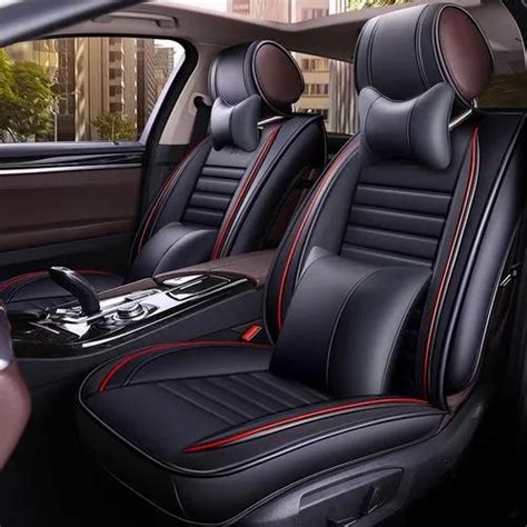 Black And Red Front And Back Leather Car Seat Cover Rs 3000set Car
