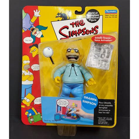 The Simpsons Grampa Simpson Interactive Figure Swaseys Hardware And Hobbies