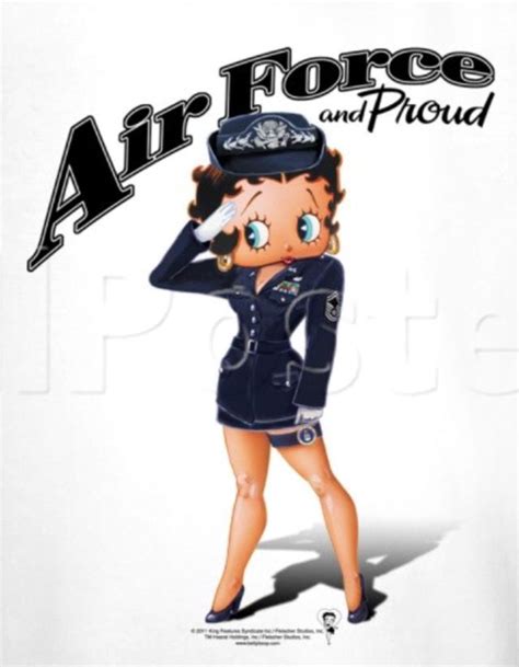 Betty Boop • Air Force And Proud Betty Boop Boop Betty Boop Cartoon