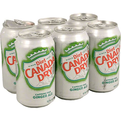 Diet Canada Dry Ginger Ale 12 Fl Oz Cans 6 Pack Ginger Ale Clements